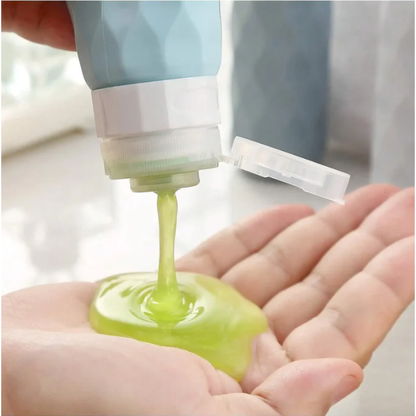 4 Pack TSA-Approved Silicone Bottles